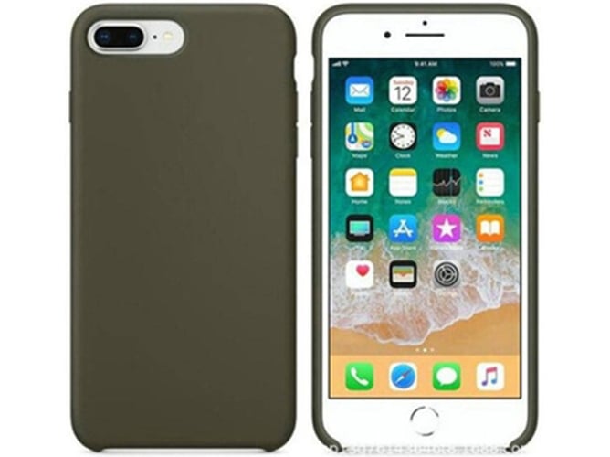 Funda iPhone 7, 8 WJS Silicona Verde
