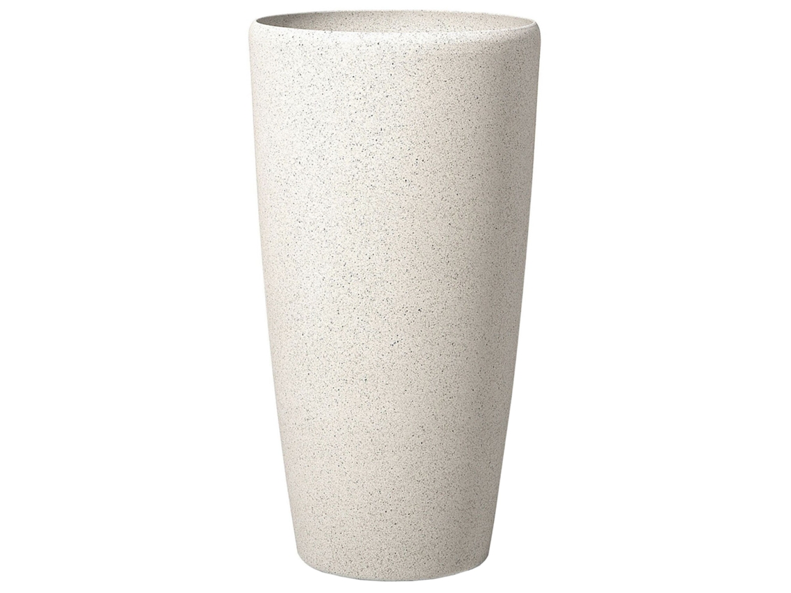 Maceta grande BELIANI Abdera de Mezcla de piedra Beige 39x39x75