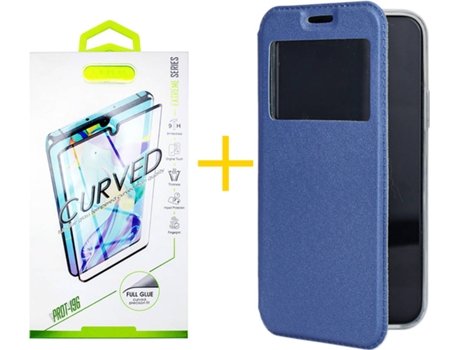 Carcasa + Protector de Pantalla para Samsung Galaxy S22 Plus 5G SKYHE Azul