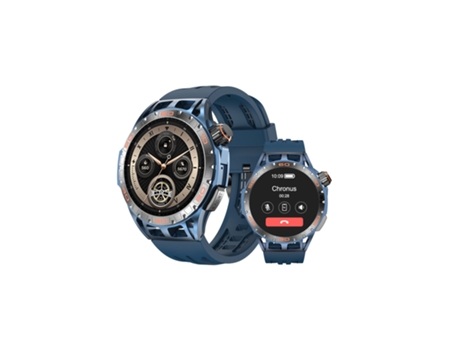 Smartwatch CHRONUS La102 para Hombre 1 43''Pantalla Amoled Asistente de Voz Ai Azul
