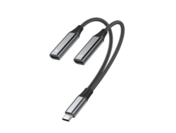 Auriculares recargables y con cable con marco de aluminio y conector tipo C a tipo C Chennnls