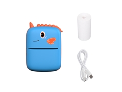 Mini Impresora Portátil Little Dinosaur Azul SIURN