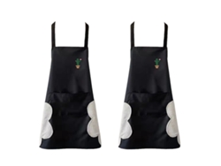 Delantal De 2 Piezas Impermeable Con Bolsillos Para Cocina, Cocinar Y Restaurante