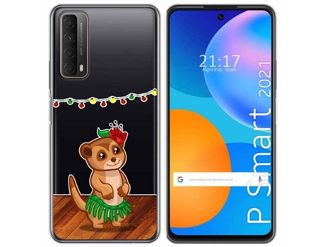 Carcasa Huawei P Smart 2021 TUMUNDOSMARTPHONE Dibujos Transparente Multicolor