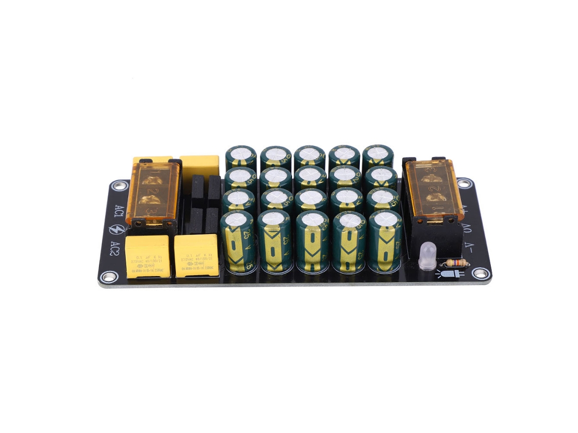 Placa De Rectificación Y Filtrado Para Amplificador De Potencia Dual De 1200 W, 100 V, 12 A