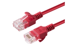 U/utp Cat6a Slim 0.5m Rojo Microconnect