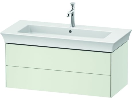 DURAVIT White Tulip, mueble de baño colgado en la pared, ancho 984 x fondo 458mm, con 2 cajones, con tecnología tip-on, WT43420
