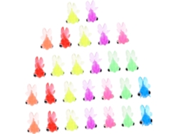 Figuras Flotantes De Peces Dorados Simulados Para Niños, 30 Piezas En Tpr Transparente Multicolor