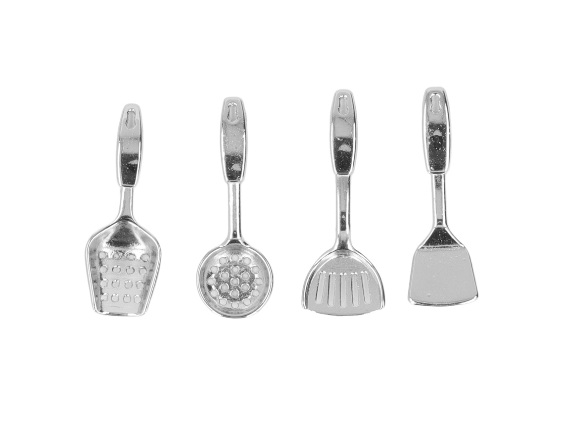 Juego De Utensilios De Cocina Y Menaje En Miniatura A Escala 1:12 Para Casas De Muñecas.