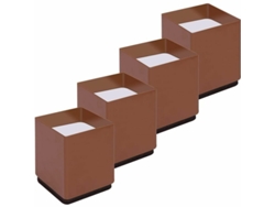 Elevadores De Muebles De Acero Resistentes, Altura Ajustable, Alfombrillas Antideslizantes, Soportan Muebles Pesados Para Mayor Espacio De Almacenamie