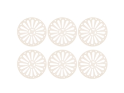 Posavasos redondos gruesos y creativos de 6 piezas con aislamiento térmico para mesa de cocina, accesorios para el hogar