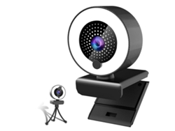 Cámara web con micrófono, transmisión HD 1080P para PC, Mac y portátiles, cámara USB Plug and Play para videollamadas de YouTube y Skype (negra)