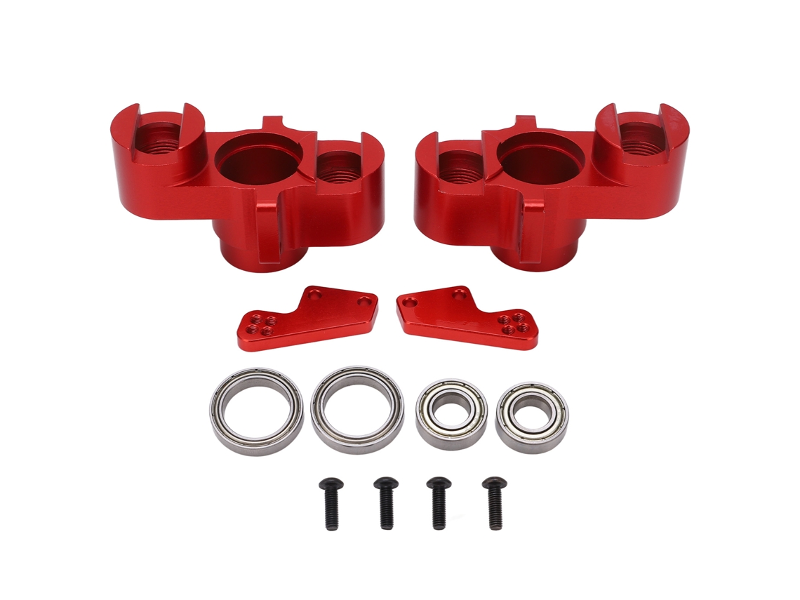 Copa De Dirección De Aluminio Rc De Alta Resistencia Para Coches Rc Arrma Series 1/7 Y 1/8, Color Rojo.