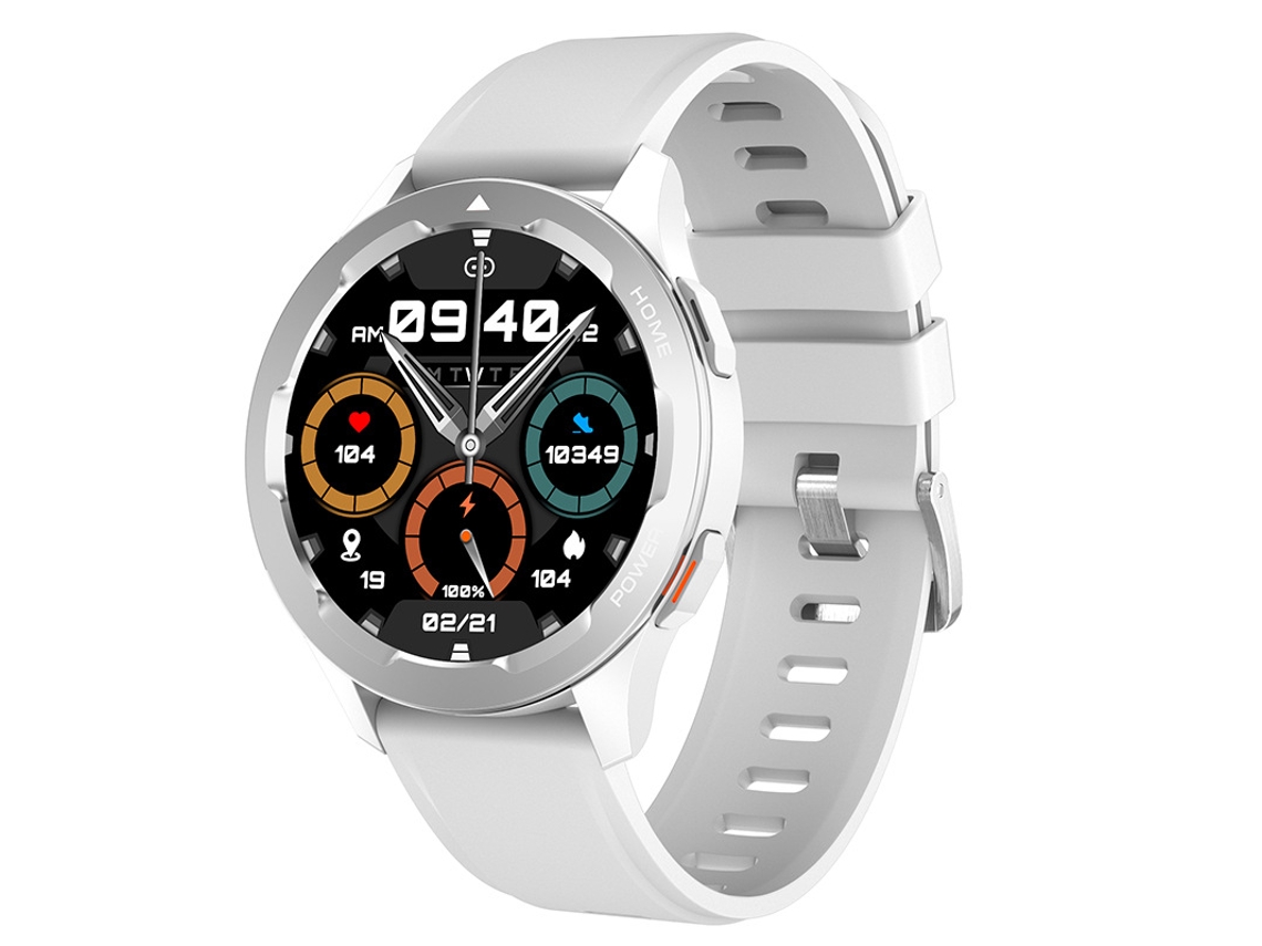 Smartwatch YIZHOOD TE754 Deportes Control de Acceso Bluetooth Llamadas Medición de Temperatura Blanco