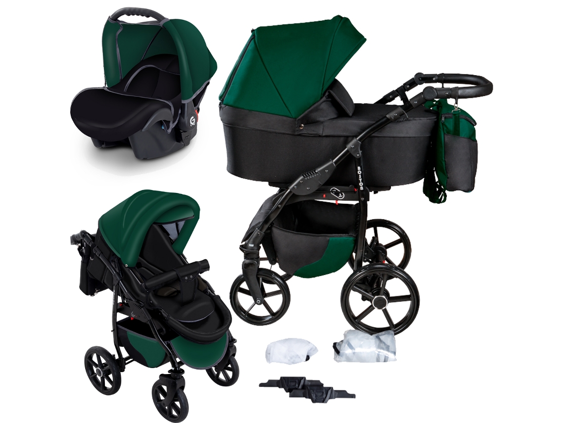 Cochecito de bebé Boston 3 en 1 con asiento de coche Gagadumi