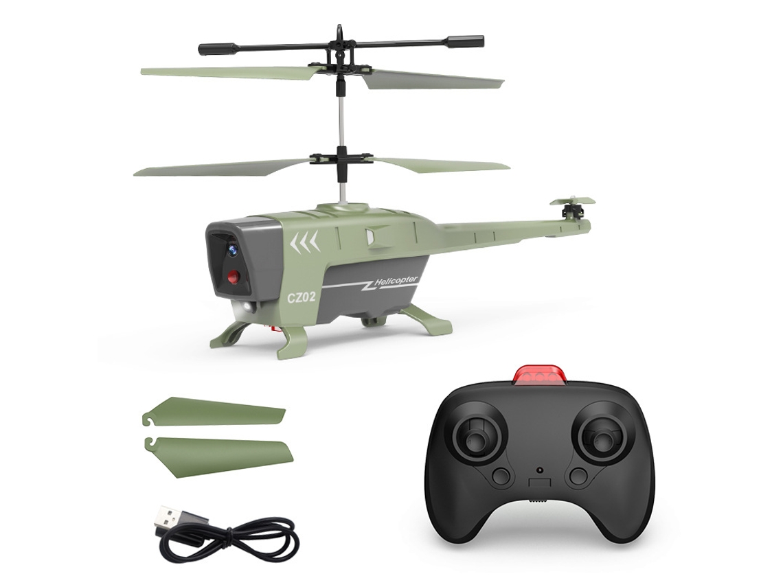 Helicóptero de control remoto Bestvite (2,5 canales, 10 minutos de autonomía, verde)
