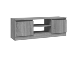Maison Exclusive - Mueble De Tv Con Puerta Gris Sonoma 102x30x36 Cm