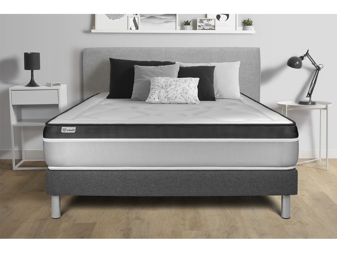 Somier Vital Ergo VITALIT Espuma con memoria Gris (200x200)