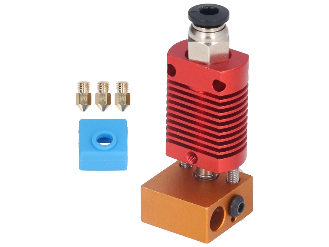 Boquilla De Latón Con Funda Protectora De Silicona Para Extrusor Cr10 Hotend - Kit De Accesorios 3d