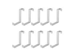 10 Ganchos En Z Reversibles De Acero Inoxidable Para Puertas De Armarios De Cocina, Apartamentos, Resistentes Al Agua.