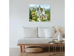 Kit De Pintura Por Números Para Hacer Tú Mismo Sobre Lienzo Con Diseño De Castillo. Pintura Al Óleo Para Adultos Y Niños. Decoración De Pared.