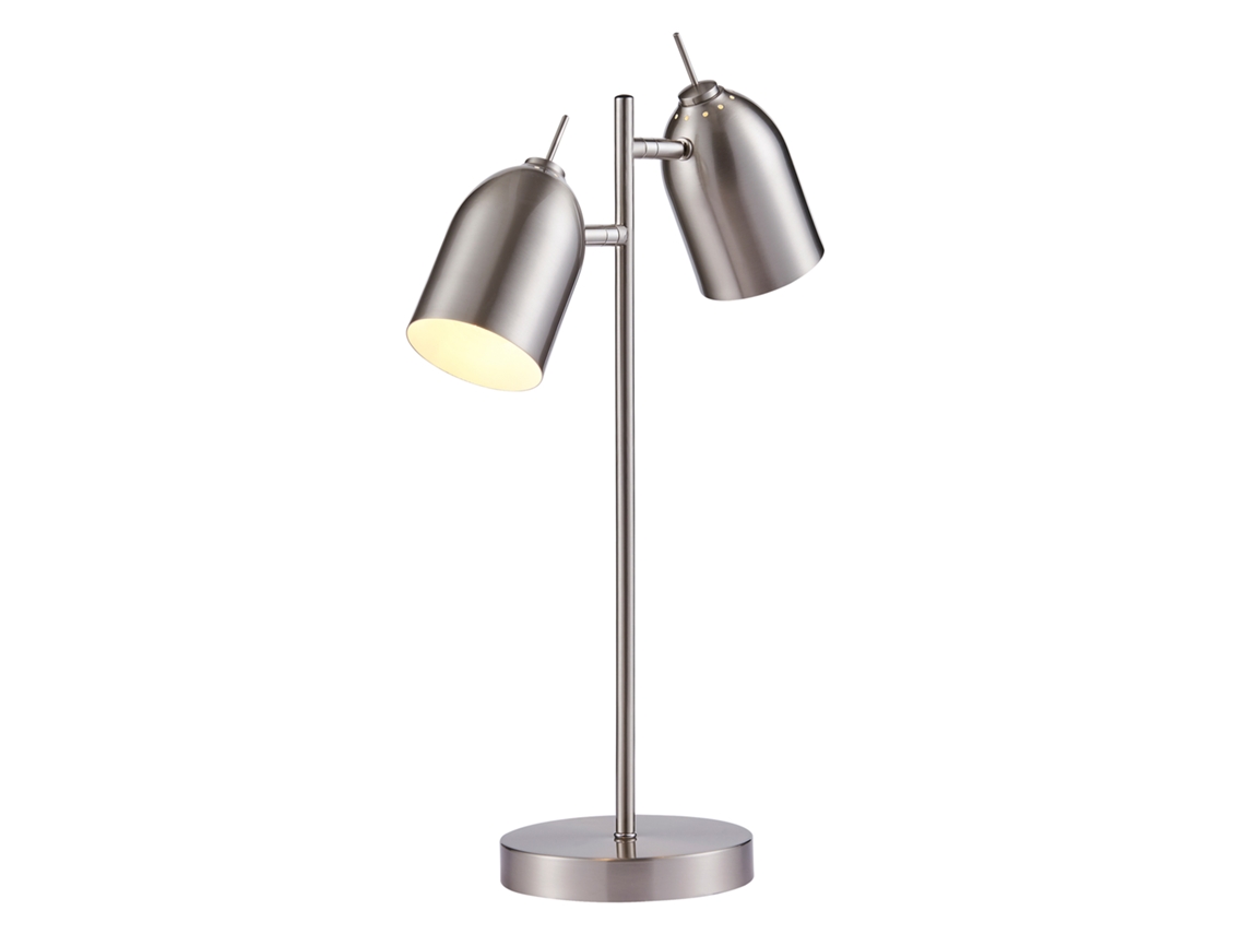Lámparas de Mesa TEAMSON HOME (Metal - Plateado - 46,0 cm)