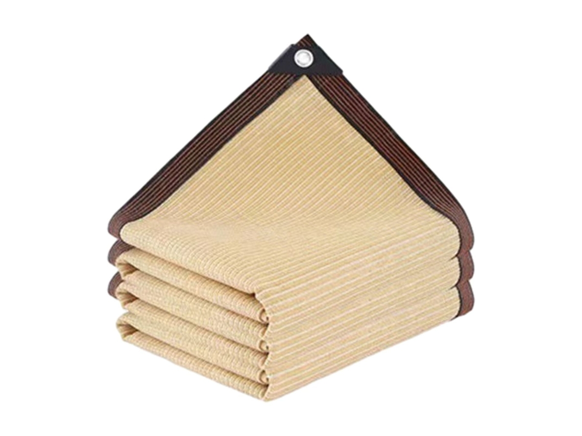 Toldo para exteriores, malla resistente con ojales, protección UV, permeable para patio y terraza.
