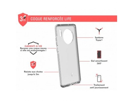 Funda para Huawei Mate 30 Lite FORCE CASE Plástico Transparente