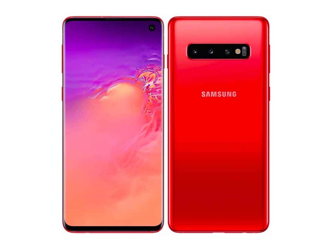 Smartphone SAMSUNG Galaxy S10 128 Go Rojo Dual SIM - (Recondicionado Señales de Uso)