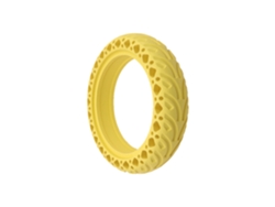 Accesorios para patinete eléctrico Fwinl para Xiaomi M365/pro: Neumático sólido universal antiexplosivos de 8,5 pulgadas (8,5 x 2, amarillo)