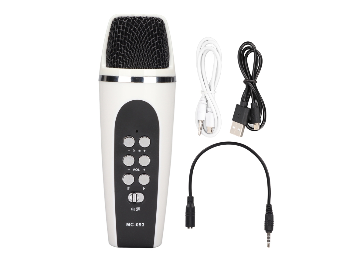Micrófono Universal Mini Mc-093 Para Transmisiones En Vivo De Celebridades Internet, Cambiador Voz