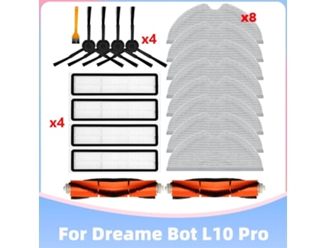 Reemplazo de cepillo lateral principal, filtro Hepa, paño de mopa para Xiaomi Dreame Bot L10 Pro, repuestos de aspiradora, accesorios