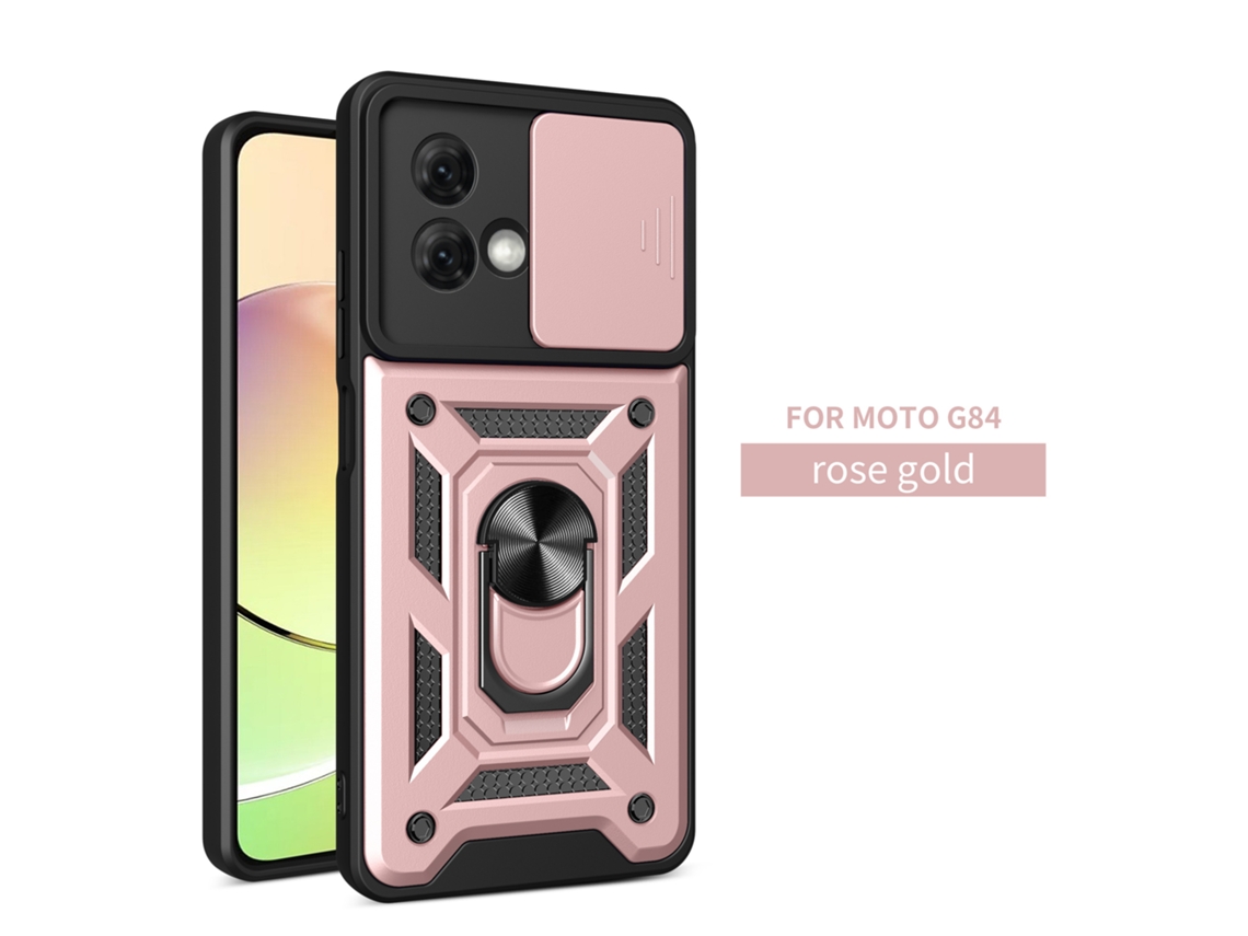 Capa Magnética Para Celular Para Carrosouro Rosa janela Lisa Para Unhas - Moto G85 5g (internacional)