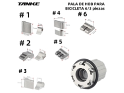 Juego de bloqueo de buje de bicicleta Tanke 3/6, garra de resorte de buje libre universal, piezas de ciclismo de carretera/MTB de acero inoxidable Vayotoy