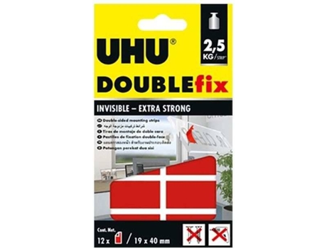 Tira UHU Cara Invisible Doublefix