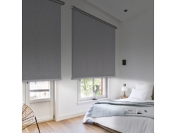 Estor Opaco Estores enrollables Blackout Premium con acabados en aluminio Gris 100 x 250 cm