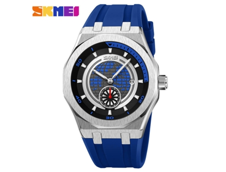 Reloj mecánico de Cuarzo para Hombres de Negocios,Reloj Luminoso Impermeable para Hombres-Azul LUUCOZK