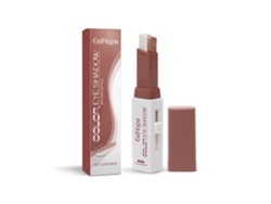 Brocha para sombras de ojos bicolor bronceada nacarada