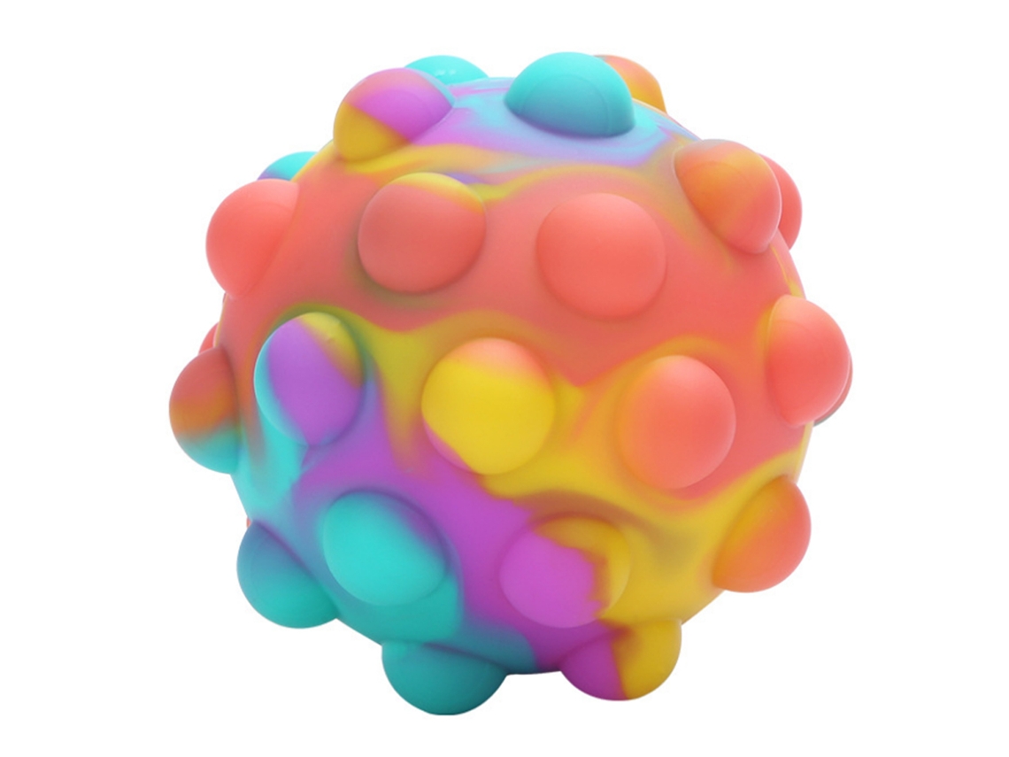 Rebe-Ball Bubble Push Rainbow 3D Brinquedo Sensorial Anti-stress - Presente de Natal para Crianças e Adultos