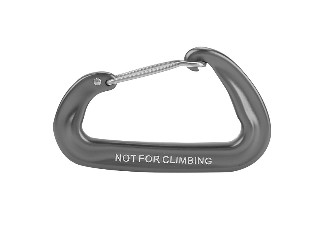 Gancho De Escalada Con Resorte De Aleación De Aluminio Para Accesorios Deportivos Al Aire Libre Y Cubos De Basura (gris)