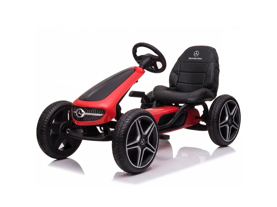 Go Kart A Pedales Infantil - Mercedes - 3 A 7 Años - Rojo