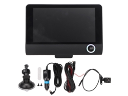 Grabadora De Vídeo Para Coche De 4 Pulgadas, 1080p, Sensor G, Ángulo De Visión De 170° Y Dvr Con 3 Cámaras.
