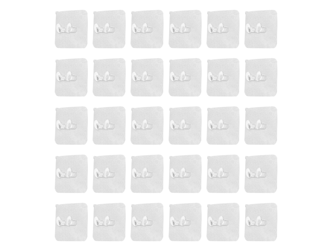 30 ganchos para enchufes multifuncionales, no perforados y confiables para cocina, baño y dormitorio.