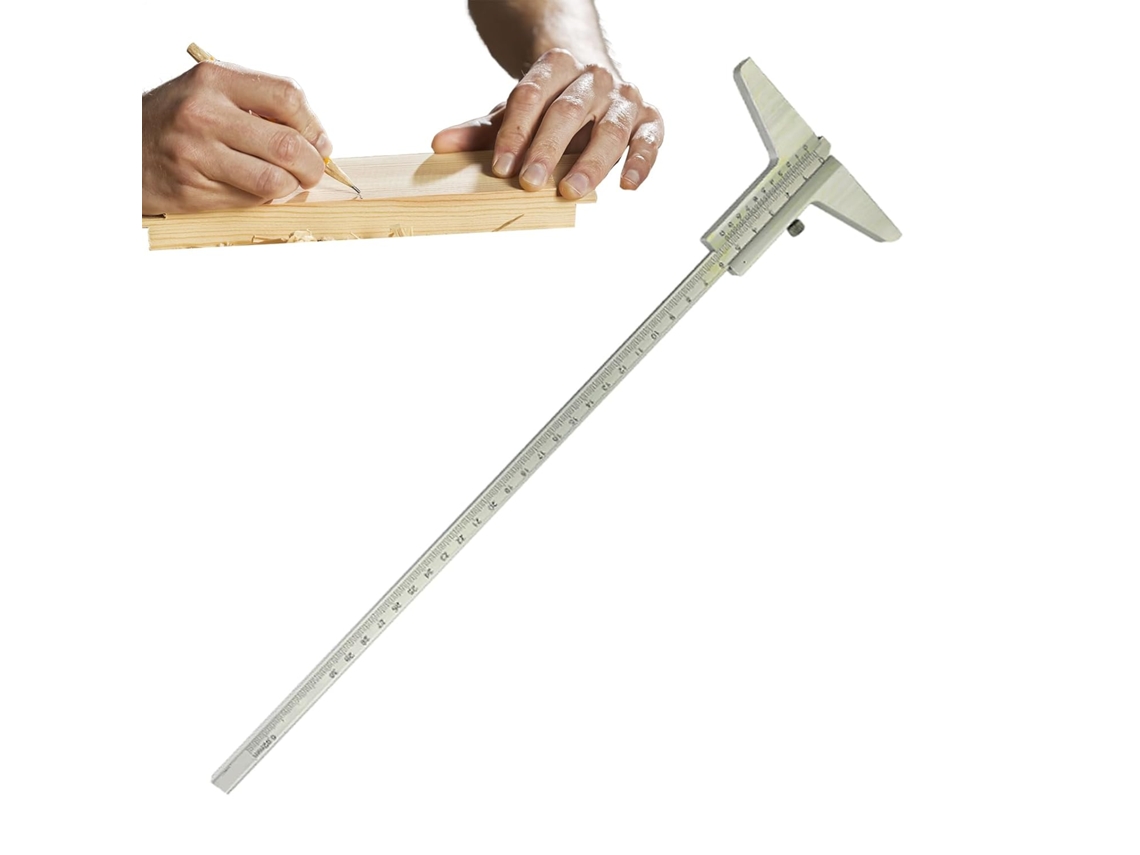 Calibrador Vernier De Aluminio - Regla De Medición Para Bricolaje Y