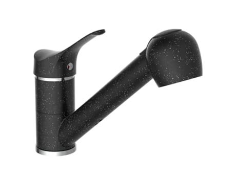 Grifo mezclador de fregadero ducha extraíble GRANIT negro-cromo MAISON EXCLUSIVE