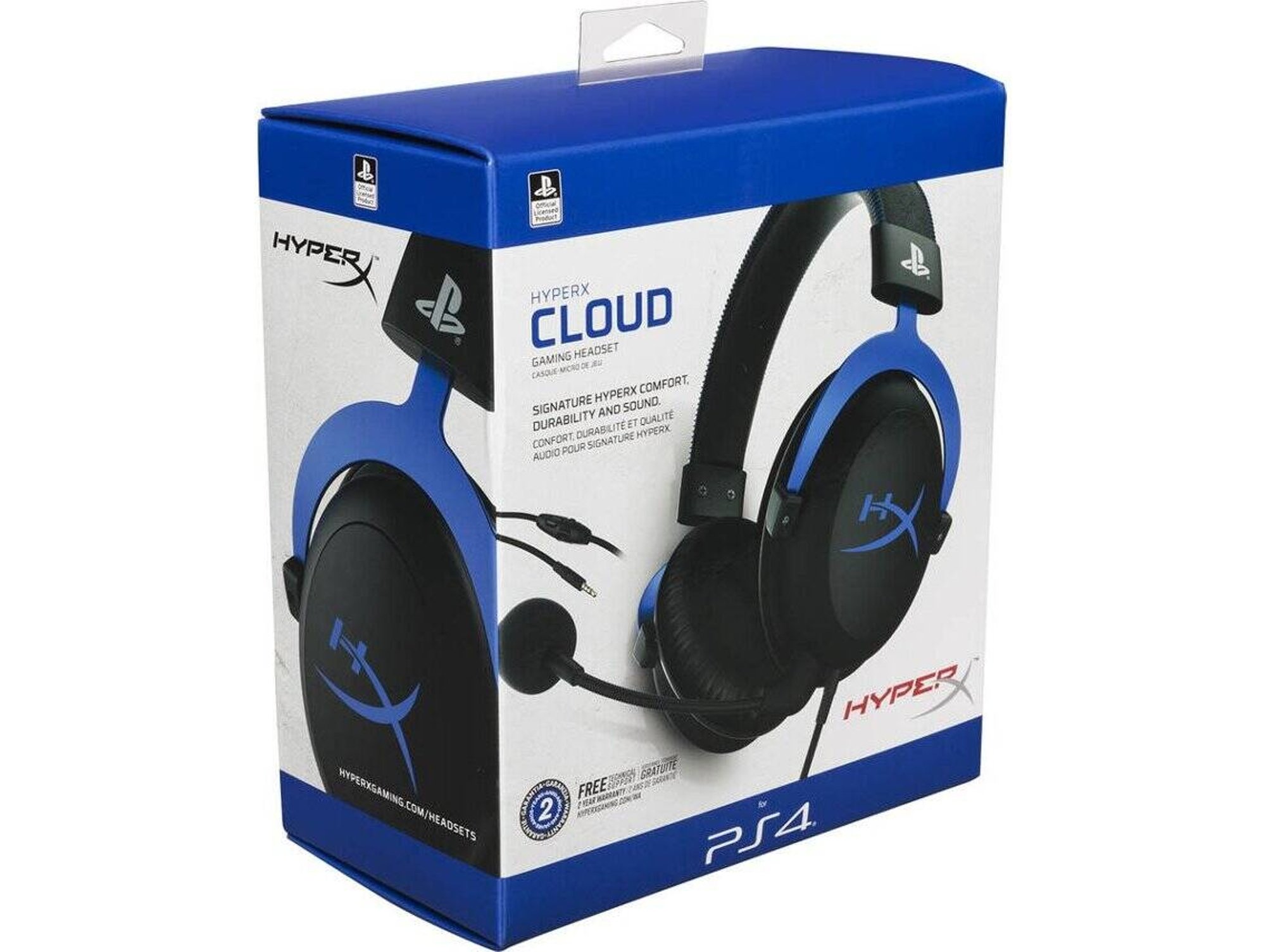 Auriculares HYPERX Cloud Gaming Headset PS4 Azul Worten.es