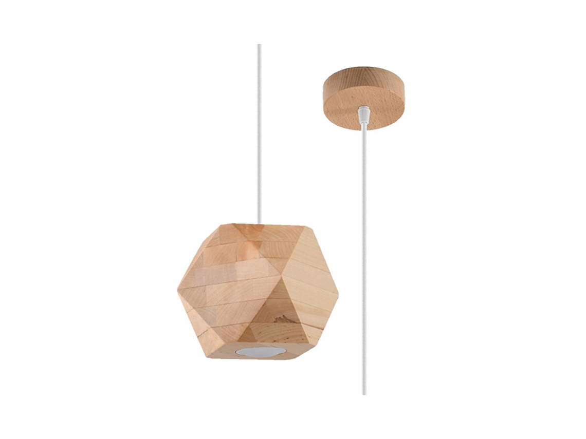 Sollux Sl.1011 Lámpara Colgante Woody Madera Natural