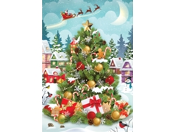 Rompecabezas navideño Eurographics - Árbol de Navidad en lata - 550 piezas - Diversión con rompecabezas