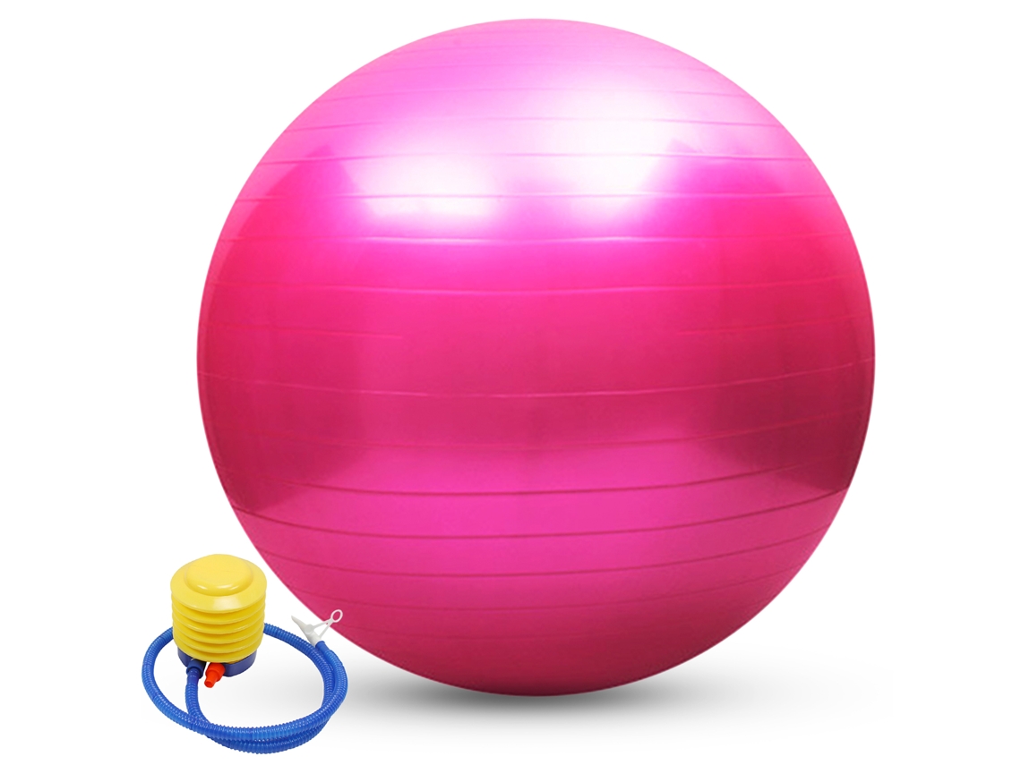 Bola De Yoga Anti-ruptura 55cm/65cm/75cm Com Bomba De Ar Para Pilates Equilíbrio Fitness Exercícios