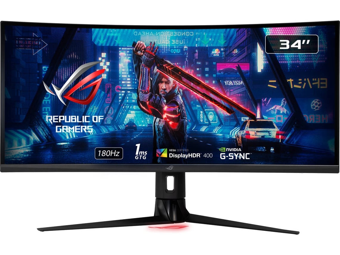 MONITOR ASUS 35'' UWQHD 180HZ ROG STRIX